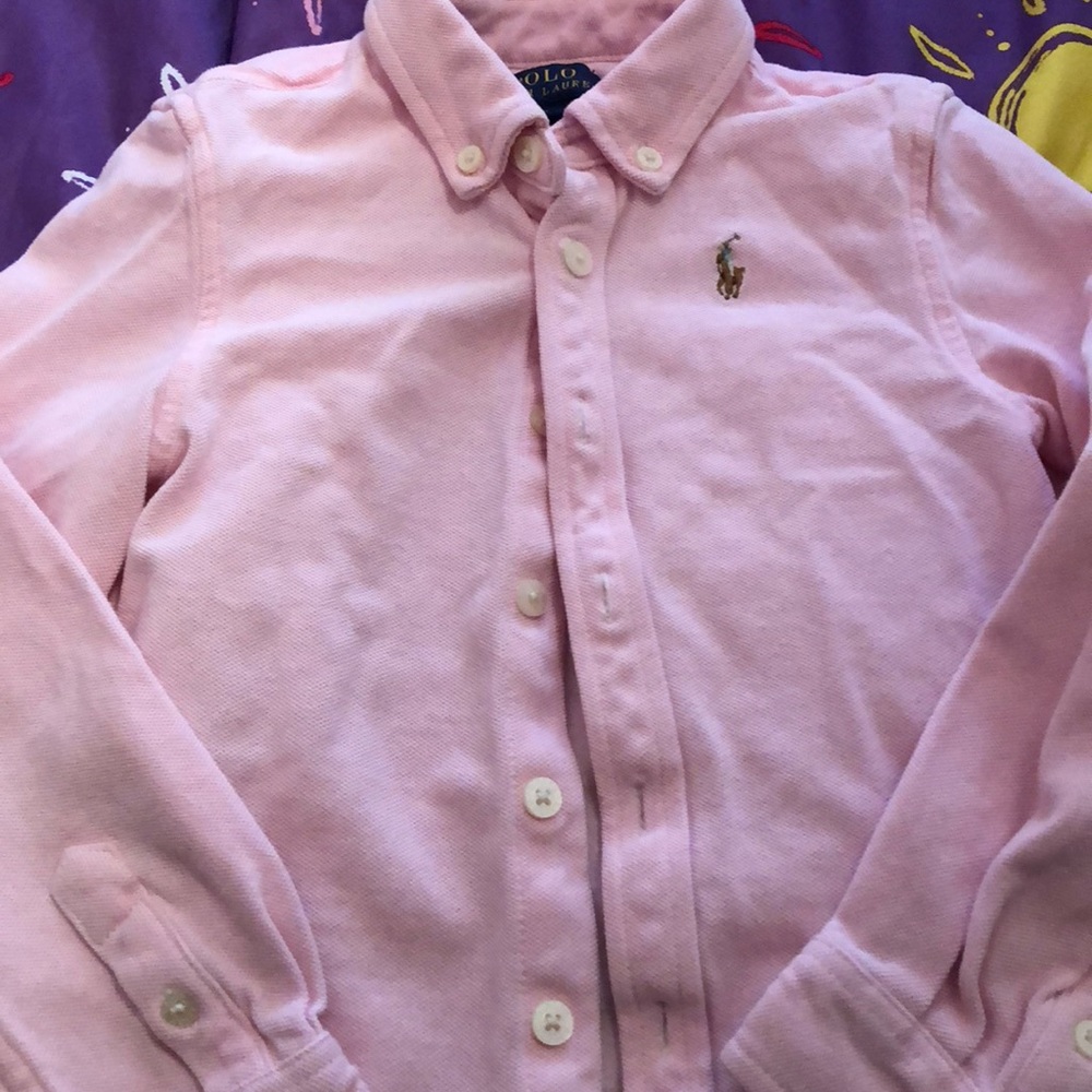 Girls polo button down